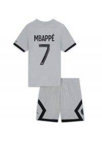 Fotbalové Dres Paris Saint-Germain Kylian Mbappe #7 Dětské Venkovní Oblečení 2022-23 Krátký Rukáv (+ trenýrky)